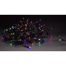 14 meter utendørs LED julelysslynge - IP44, 230V, 180 LED, multicolor