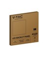 V-Tac 60x60 bakbelyst LED panel - 36W, hvit kant