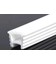 Silikonprofil 13x11 for innfresing - Pr. meter, hullmål 10x10mm, passer til 5-8mm bred LED-stripe