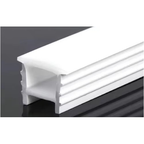 Silikonprofil 18x13 til innfelling - Pr. meter, hullmål 14x14mm, passer til 8-10mm bred LED strip