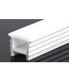 Silikonprofil 18x13 for innfelling - Pr. meter, hullmål 14x14mm, passer til 8-10mm bred LED stripe