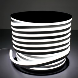 Neon Flex LED strip Nøytral hvit 8x16 CLIP-ON Neon Flex LED - 9W per meter, IP67, 230V