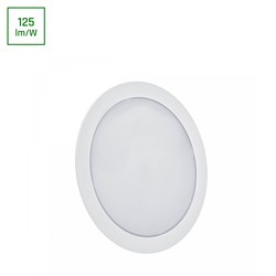 Elprodukter ALGINE 2i1 Overflatemontert-nedsenket Downlight 12W - 1160lm, Nøytral hvit, 230V, IP20, Rund