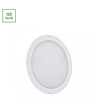 ALGINE 2i1 Overflatemontert-nedsenket Downlight 12W - 1160lm, Nøytral hvit, 230V, IP20, Rund