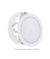 ALGINE 2i1 Overflatemontert-nedsenket Downlight 12W - 1160lm, Nøytral hvit, 230V, IP20, Rund