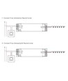 36W dimbar LED driver - Triac faseavsnittdimmer + push dim, passer våre 29W+36W store LED paneler