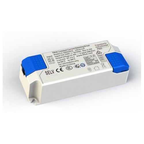 Lifud 30W dimbar LED driver - Triac faseavsnittdimmer, 550mA-700mA, 25-40V, flicker free