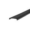 Aluprofil 50x20 for innsparkling - 1 meter, Svart, inkl. Svart deksel