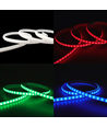 5m 9W/m RGB CLIP-ON LED-strip - 230V, IP65 vanntett, hvitt deksel, 60 LED