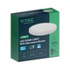 V-Tac 18W LED sensorlampe - Samsung LED chip, Mikrobølgesensor, IP20 innendørs, 230V, inkl. lyskilde