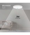 18W LED sensorlampe - IP44, Samsung LED chip, mikrobølgesensor, inkl. lyskilde