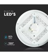 24W Rund LED-taklampe - Ø35cm, CCT, 3 lysfarger