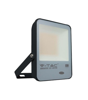 V-Tac 100W LED lyskaster - 100LM/W, innebygd skumringsrele, arbeidslampe, utendørs