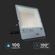V-Tac 200W LED lyskaster - 100LM/W, innebygd skumringsrele, arbeidslampe, utendørs