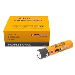 Batterier AAA 10-pak AgfaPhoto Professional batteri - Alkaline, 1,5V