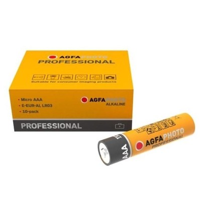 AAA 10-pak AgfaPhoto Professional batteri - Alkaline, 1,5V