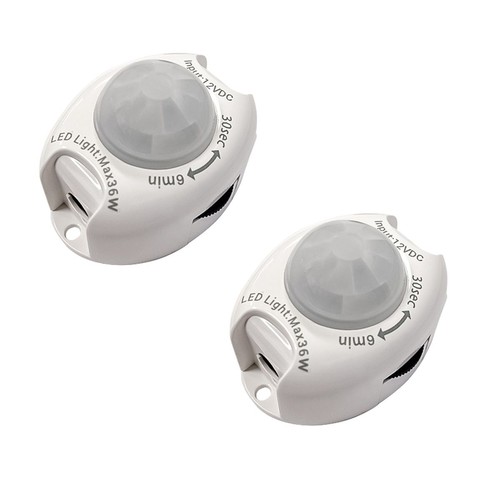 Trappe Sensor Sett Til 12V LED Strip i Hvit - 2-Pakning