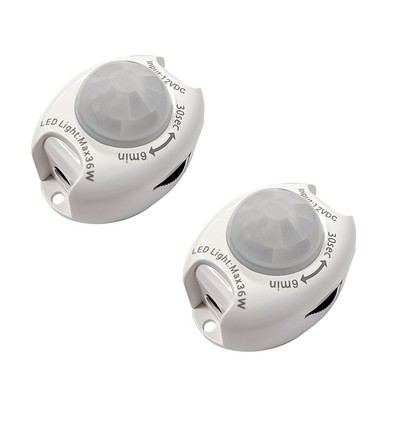 Trappe Sensor Sett Til 12V LED Strip i Hvit - 2-Pakning