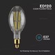 V-Tac 24W LED pære - Karbon filamenter, 160lm/W, ED120, E27