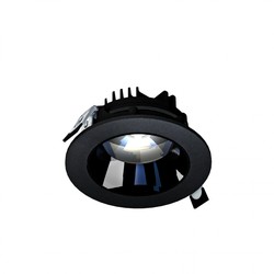 Elprodukter Modell M Downlight 14W - innfelt, justerbar retning uten lyskilde, 30°, 130x58 mm, svart