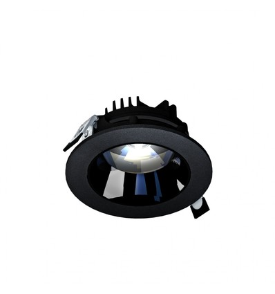 Modell M Downlight 14W - innfelt, justerbar retning uten lyskilde, 30°, 130x58 mm, svart