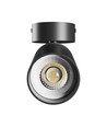 GU10 Vegg/takmontert spot - Sort, påmontering, IP20, uten lyskilde