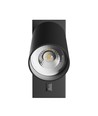 GU10 Vegglampe med bryter - IP20, Ø5,5cm, 5,5x10cm, Sort, Rund, Uten lyskilde
