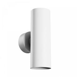 Spectrum LED Squalla Variosa Tubo 2xGU10 - Vegglampe uten lyskilde, 230V, IP20, 55x160x90mm, hvit, rund