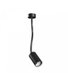GU10 vegglampe med flexarm - Sort, IP20
