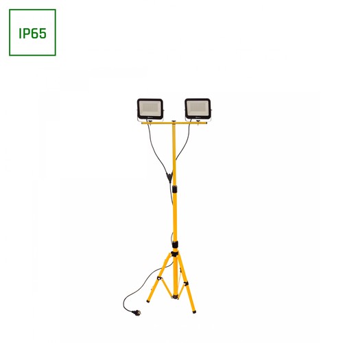 Tripod Stativ - Noctis, 2x50W, Nøytral hvit, 230V, 110°, IP66, 205x170x30mm, 2100mm kabel, Spectrum