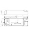 Lifud 20W / 250-500mA DALI dimbar LED-driver - 9-42V, Push-dim og DALI, flicker free