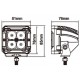 Outlet: LEDlife 12W LED arbeidslys/ekstralys - Bil, lastebil, traktor, trailer, 8° strålevinkel, IP67 vanntett, 10-30V