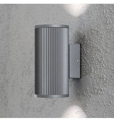 Siracusa Utendørs Vegglampe GU10 IP44 i Grå - Up/Down