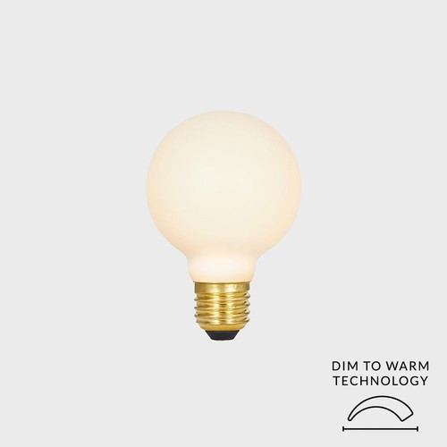 Outlet: Tala Sphere II LED Globepære Ø75, 6W i 2000K-2800K, Ra95, Dimbar