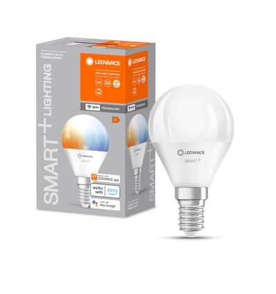 Outlet: LEDVANCE SMART+ WiFi E14 LED Kronepære 4,9W CCT 2700K-6500K