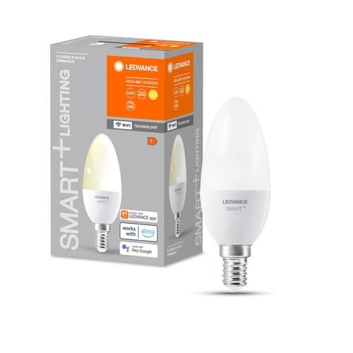 Outlet: LEDVANCE SMART+ WiFi E14 LED Kertepære 4,9W 2700K