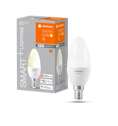 Outlet: LEDVANCE SMART+ WiFi E14 LED Kertepære 4,9W 2700K