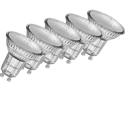 Outlet: LEDVANCE GU10 LED Pære 4,3W i 2700K, 350Lm - 5-PAK