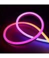 2,5m RGBIC Neon Flex komplett sett - USB, Bluetooth app, fjernkontroll, inkl. montering, 7x15 neonflex