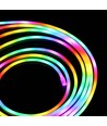 2,5m RGBIC Neon Flex komplett sett - USB, Bluetooth app, fjernkontroll, inkl. montering, 7x15 neonflex