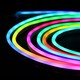 2,5m RGBIC Neon Flex komplett sett - USB, Bluetooth app, fjernkontroll, inkl. montering, 7x15 neonflex