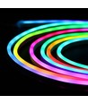 250cm RGBIC Neon Flex komplett sett - 7x15 neonflex, Bluetooth app, fjernkontroll, inkl. monteringklips, USB