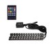 LED-stripe til bil - Musikkontroll, 4x0,225m, USB-drevet, 20-knappers kontroller