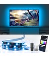 WiFi Smart LED TV-bakgrunnsbelysning - 4x0,5m, 28-knapps kontroller, 3-knapps kontrollboks