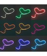 6x12 Neon LED strip - 1m, USB, ståltråd, RGB, 120 LED, 4,9W, IP65, med fjernkontroll