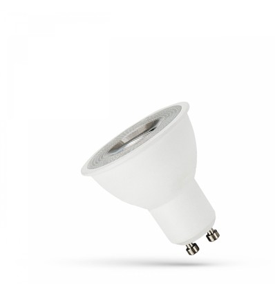 LED GU10 4W - 230V, 55°, Varm Hvit, med Linse, Spectrum