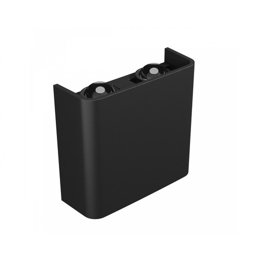 4W Luna opp/ned vegglampe - IP54 utendørs, CCT, 3 lysfarger, sort, inkl. lyskilde