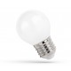 E27 1W LED kronepære - G45, mattert glass