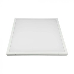  V-Tac 60x60 LED panel i ramme - 36W, innebygd i hvit ramme til direkte montering