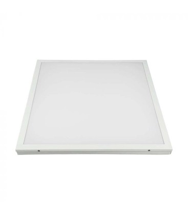 V-Tac 60x60 LED panel i ramme - 36W, innebygd i hvit ramme til direkte montering